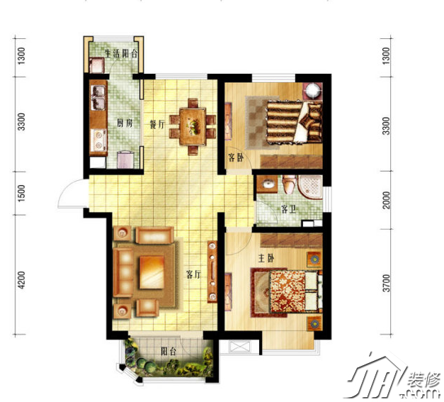 现代住宅户型风水实例分析