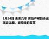 1月24日 未来几年 房地产可能会出现更温和、更持续的复苏