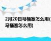 2月20日马桶塞怎么用(马桶塞怎么用)