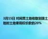 3月15日 对闲置土地收取划拨土地时土地使用权价款的20%