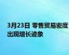 3月23日 零售贸易密度出现增长迹象