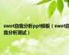 swot自我分析ppt模板（swot自我分析测试）