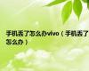 手机丢了怎么办vivo（手机丢了怎么办）