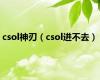 csol神刃（csol进不去）