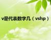 v是代表数字几（vshp）