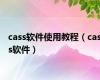 cass软件使用教程（cass软件）