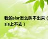 我的sisr怎么叫不出来（sis上不去）