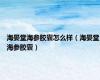 海晏堂海参胶囊怎么样（海晏堂海参胶囊）