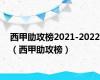 西甲助攻榜2021-2022（西甲助攻榜）