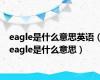 eagle是什么意思英语（eagle是什么意思）