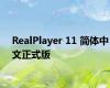 RealPlayer 11 简体中文正式版