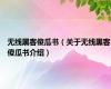 无线黑客傻瓜书（关于无线黑客傻瓜书介绍）