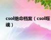 csol绝命档案（csol噬魂）