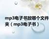 mp3电子书放哪个文件夹（mp3电子书）