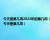 今天是第几周2023年的第几周（今天是第几周）