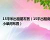 15平米出租屋布置（15平出租房小单间布置）