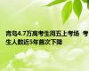 青岛4.7万高考生周五上考场  考生人数近5年首次下降