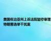 美国佐治亚州上诉法院暂停审理特朗普选举干扰案