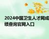 2024中国卫生人才网成绩查询官网入口