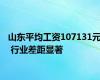 山东平均工资107131元 行业差距显著