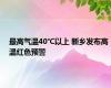 最高气温40℃以上 新乡发布高温红色预警