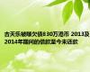 古天乐被曝欠债830万港币 2013及2014年期间的借款至今未还款