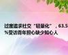 过度追求社交“轻量化”，63.5%受访青年担心缺少知心人