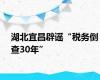 湖北宜昌辟谣“税务倒查30年”