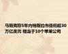 马斯克称5年内特斯拉市值将超30万亿美元 相当于10个苹果公司