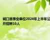 城口县事业单位2024年上半年公开招聘10人