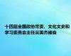 十四届全国政协常委、文化文史和学习委员会主任吴英杰被查