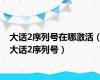 大话2序列号在哪激活（大话2序列号）