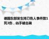 德国东部发生持刀伤人事件致1死3伤，凶手被击毙