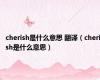 cherish是什么意思 翻译（cherish是什么意思）