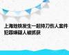 上海地铁发生一起持刀伤人案件 犯罪嫌疑人被抓获