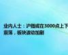 业内人士：沪指或在3000点上下震荡，板块波动加剧