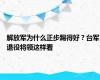 解放军为什么正步踢得好？台军退役将领这样看