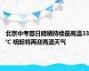 北京中考首日晴晒持续最高温33℃ 明起将再迎高温天气