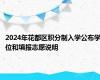 2024年花都区积分制入学公布学位和填报志愿说明