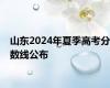 山东2024年夏季高考分数线公布