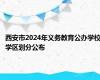 西安市2024年义务教育公办学校学区划分公布