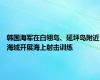 韩国海军在白翎岛、延坪岛附近海域开展海上射击训练