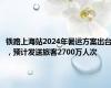 铁路上海站2024年暑运方案出台，预计发送旅客2700万人次