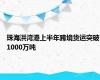 珠海洪湾港上半年跨境货运突破1000万吨