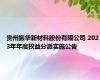 贵州振华新材料股份有限公司 2023年年度权益分派实施公告