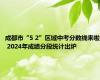 成都市“5 2”区域中考分数线来啦 2024年成绩分段统计出炉