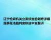 辽宁检察机关立案侦查的刘奇涉嫌民事枉法裁判案移送审查起诉