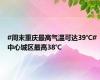 #周末重庆最高气温可达39℃# 中心城区最高38℃