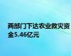 两部门下达农业救灾资金5.46亿元