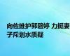 向佐维护郭碧婷 力挺妻子斥划水质疑